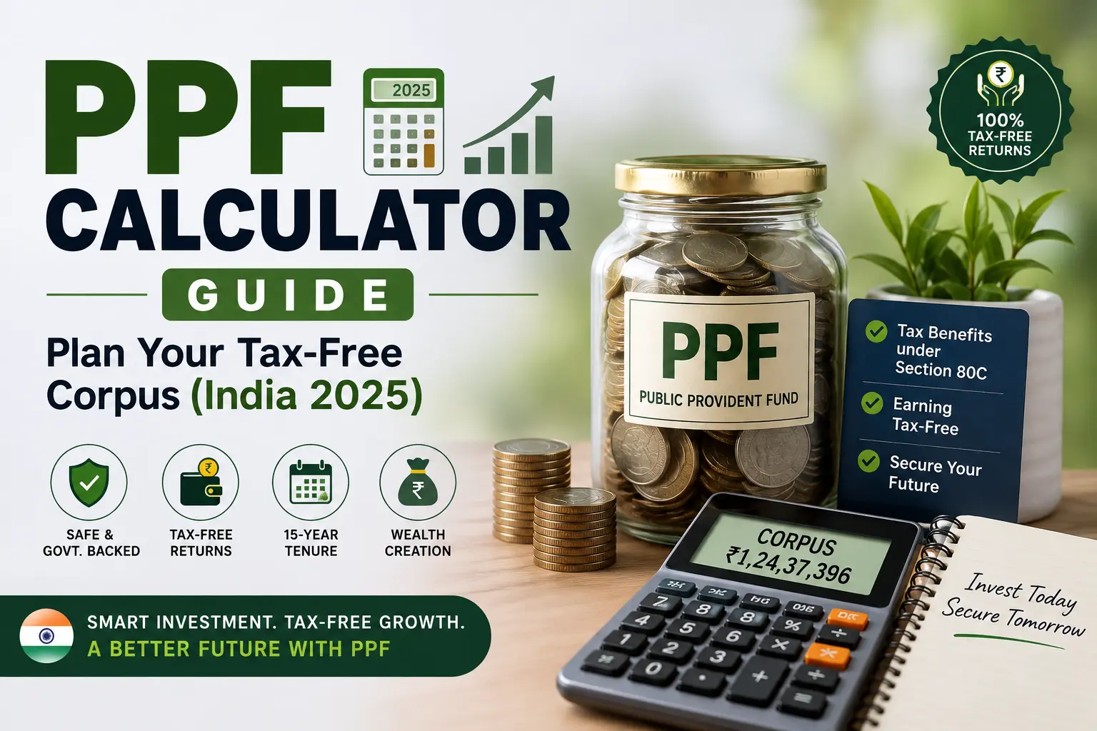 PPF Calculator Guide India 2025 - Plan your tax-free corpus with Public Provident Fund